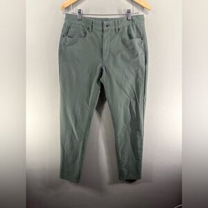 Rag & Bone Pants Mens Size 31x29.5 Green Nylon Stretch Performance Chino City